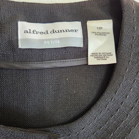 Alfred Dunner Black Button Up Jacket Vintage Style Woman's Size 12P - Picture 5 of 7